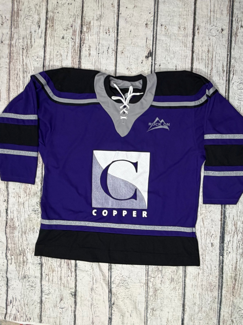 CCM Hockey Jersey Cooper Rock On Purple Men's Sports Athletic Jersey